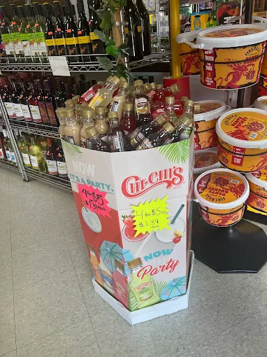 Fireball mini bottles with price tags